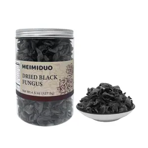 MEIMIDUO Dried Edible Black Fungus Woodear Mushrooms, Premium All Natural Vegan (4.5 Oz)