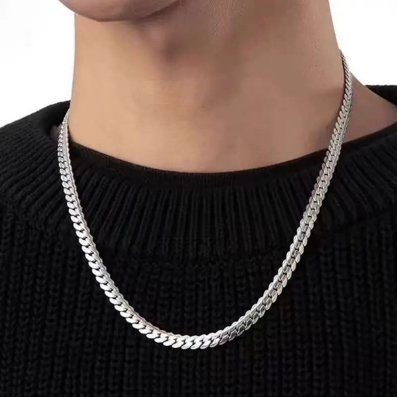 Best Seller | 316L Stainless Steel Cuban Link Chain Necklace for Men & Women, Waterproof, Tarnish-Free, Hypoallergenic, Minimalist Urban Jewelry