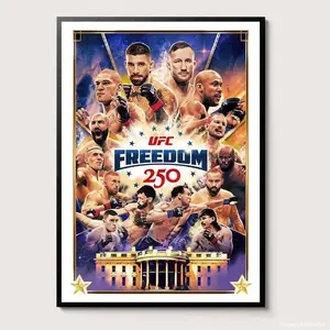 UFC Freedom 250 Artist Series Poster Home decoration