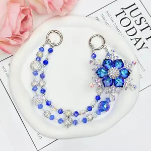 Snowflake Bag Accessories,Decorated Handbag Strap, Fashionable Elegant Chain Strap for Handbag, Shoulder Crossbody Bag, Short Handle Replacement Charms