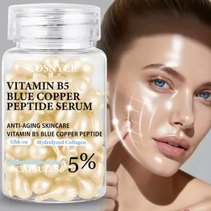 Cosnyce Blue Copper Peptide Serum, Skincare with Retinol, Hyaluronic Acid, Ceramide Np, Panthenol, Vitamin C, Youthful Skin Care