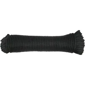 Polyester Rope, Solid Braid Dacron Utility Rope,  Low Stretch UV Resistant Industrial Cord