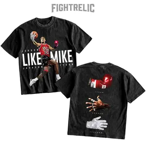 FIGHTRELIC Jordan Tyson Jackson Three of Mike Men's Shirt , Like Mike Goat Unisex Graphic Crewneck Cotton, Music Concert Washed Shirt, Perfect Gift for Men and Women, Made In USA.