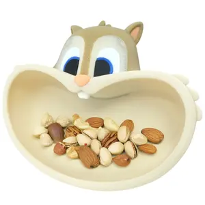 Funny Squirrel Snack Bowl – 3D Printed Nut & Candy Dish with Chubby Cheek Design, Hilarious Desk or Party Tray for Peanuts, Trail Mix, Snacks or Office Breakroom Decor