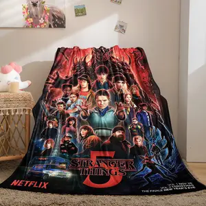 Sci Fi Nerd Gifts Teen Boys Men Boyfriend Retro Thriller TV Fan Blanket Birthday Present Soft Warm Plush Flannel Throw Dorm Bedroom Decor Portable Couch Cover
