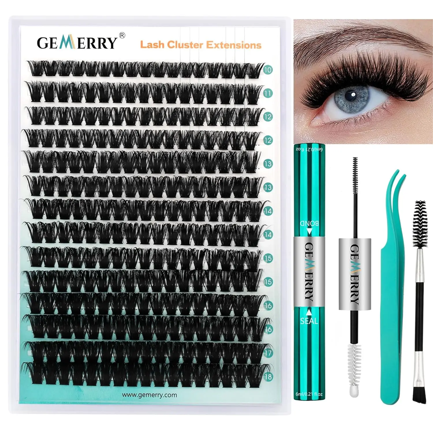 DIY Salon-Quality Lash Extension Kit, $20 Budget-Friendly Option, Long-Lasting Up To 2 Months (Replaces $300 Professional Salon Lash Services)