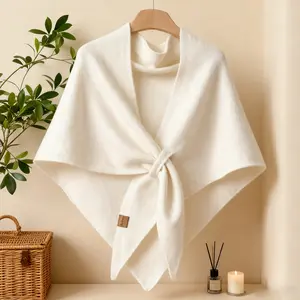 2025 Oversized Cashmere-like Triangle Scarf Soft Lightweight Women's Shawl Cozy Fall Wrap Versatile All-Season Neck Warmer 73x30 Inches Premium Acrylic Fabric