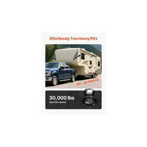 VEVOR Gooseneck Ball Hitch, Compatible with 2-5/16 Inch Hitch Replacement Ball, Gooseneck Trailer Hitch Up to 30, 000 lbs Load Capacity, Fit Off-road Rescue, RV Towing Industrial Equipment Transport