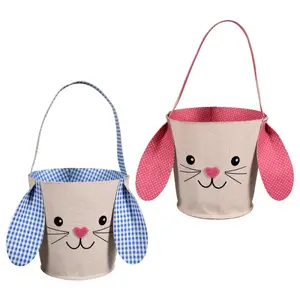 Personalized Bunny Shape Floppy Ears Basket