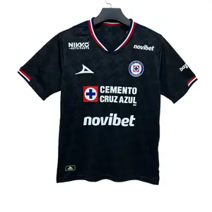 2025-26 Cruz Azul Fan Edition Adult Short-Sleeve Breathable Quick-Dry Jersey LIGA MX Football Shirts Soccer Uniform