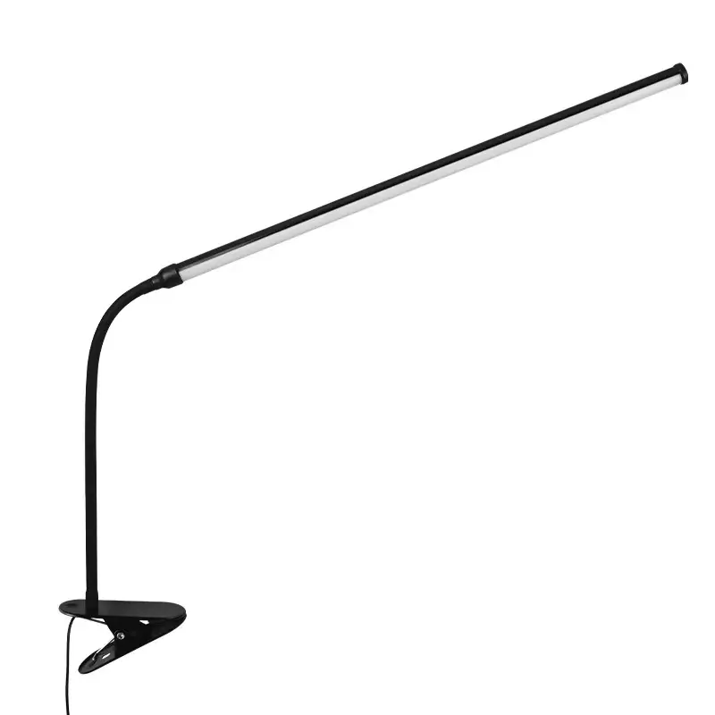 Clip on LED Desk Lamp, Flexible Gooseneck Eye-Caring Reading Light, Clamp Table Lamp for Study Work Bedroom