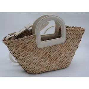 ALABASTER MULTI Madewell Mini Woven Seagrass Crossbody Basket Bag NWT, 9"W x 7 1/2"H x 3 1/2"D. (Interior capacity: small