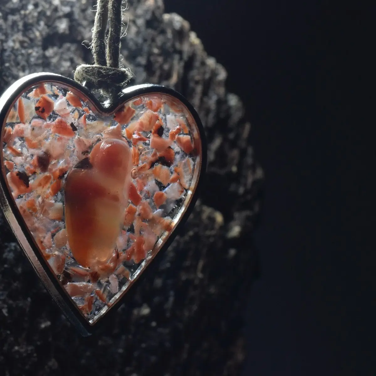 Carnelian Heart Pendant