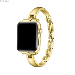 2026  Stainless Steel  Suitable for Apple Watch Band – Luxury Chain Link Bracelet Strap for Women, Elegant Metal Jewelry Style Watch Band Fits 38–49mm (All Series & Ultra), Adjustable Premium Daily Wear Accessory