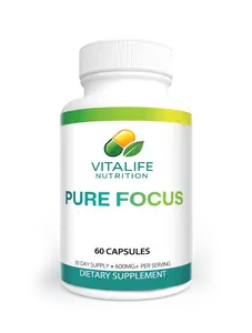 Pure Focus - Dietary Supplement for Cognitive Support (60 Capsules) 3 Units