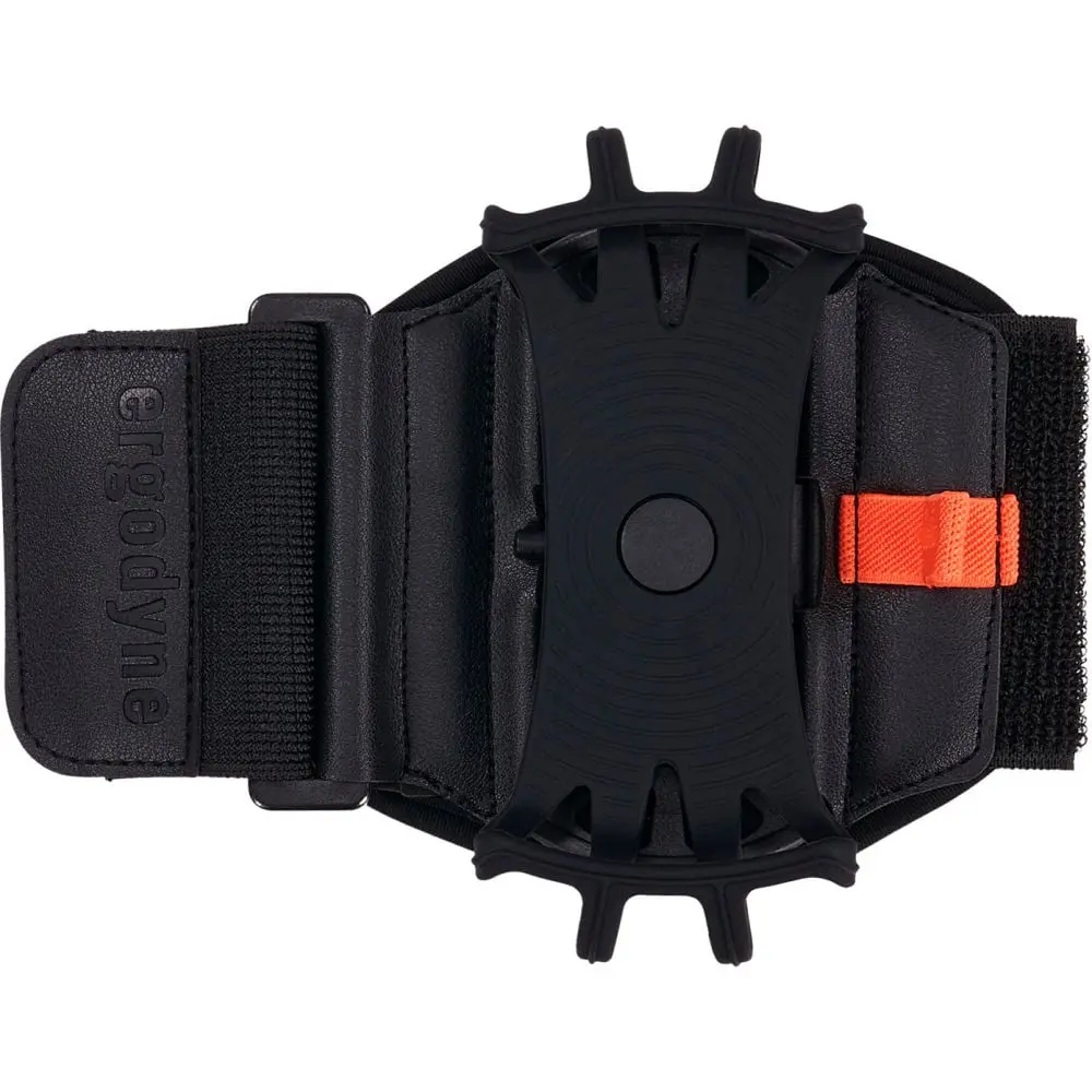 Ergodyne Squids 5545 Arm & Wrist Scanner Mount, Black - Medium, with Extender Strap, 360° Swivel, Leather Band, Scanner Fit & Secure Hold (B3146277)