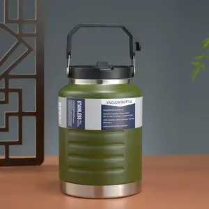 Multifunctional Handheld Insulated Space Bottle, Leak-Proof Vacuum Design, Large Capacity Sports Water Bottle for Outdoor and Car Use, Flask