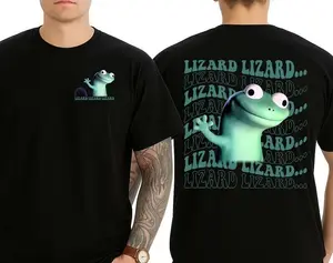 Lizard Meme Cute T-Shirt, Funny Shirt, For Man, For Women, Full Size, Fulll Color