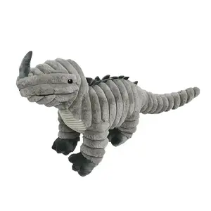 Petlou Zoo Friends Rhino Iguana Plush Dog Toy for Happy Playtime