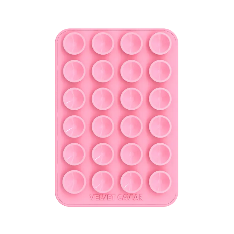 Velvet Caviar Shiny Pink MightyGrip MagSafe Magnetic Mount - Magsafe Compatible, Adhesive Stick-On Suction Cup Holder for Cellphone/Mobile/Smartphone, Strong Pad, Non Slip Grip, Steady Glass Hold