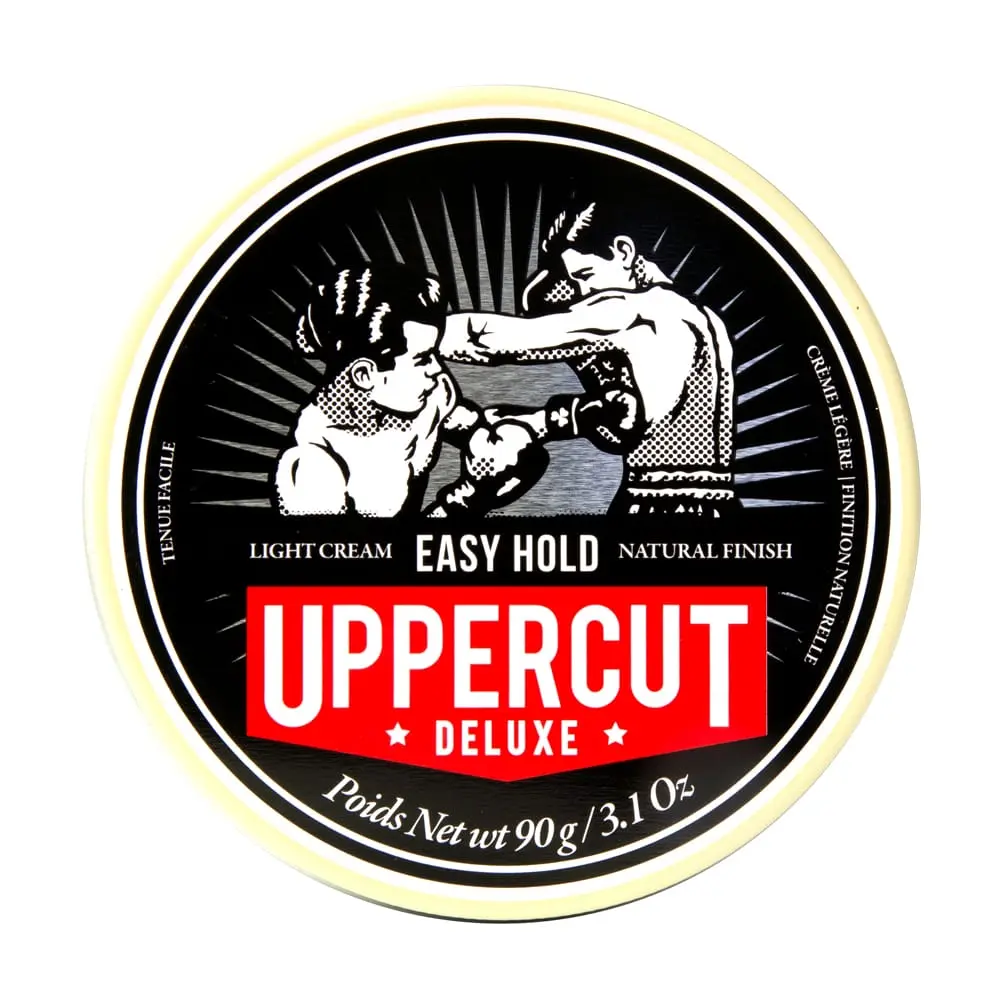 Uppercut Deluxe Easy Hold Pomade 3.1oz / 90g – Light Hold Matte Finish Men's Hair Pomade, Natural Texture & Volume, Water Based Cream Pomade, Weightless Flexible Control, Easy Wash Out Styling Product