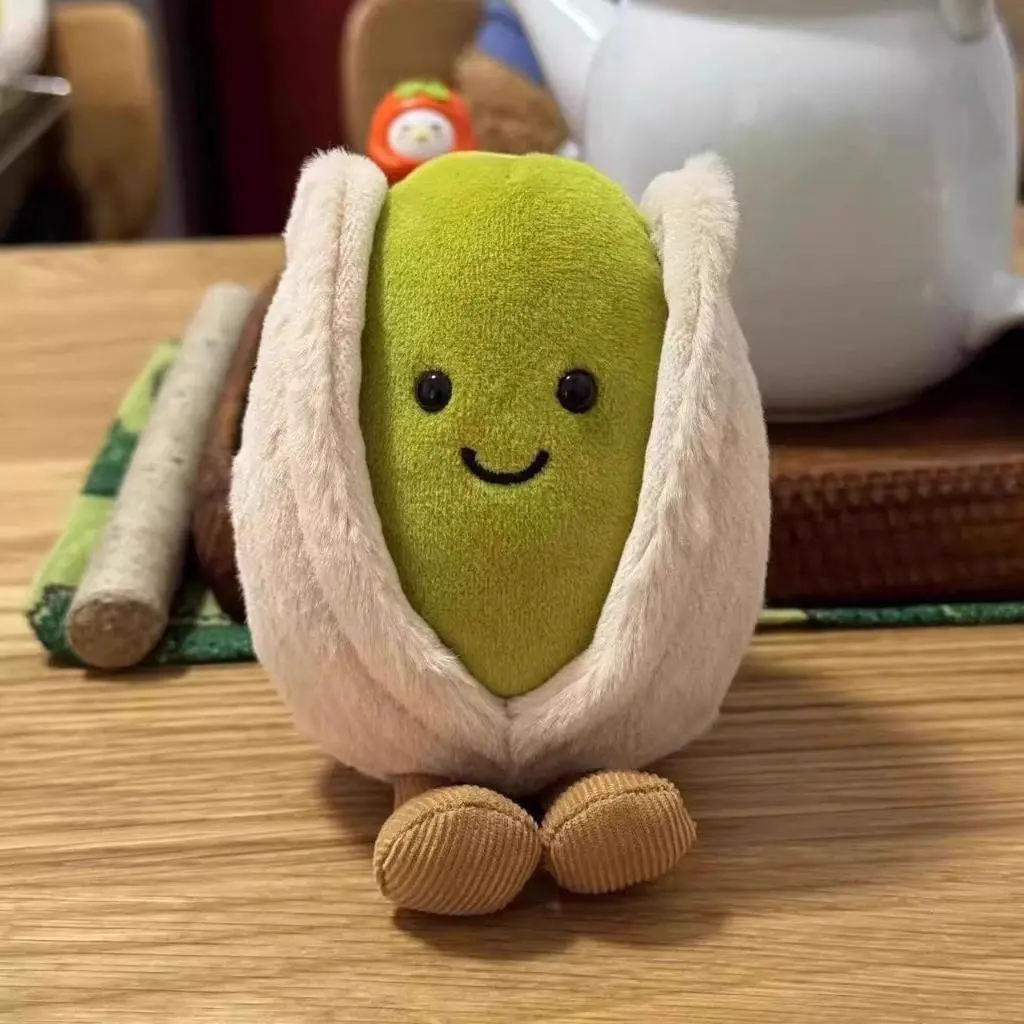 Jellycat Amuseables Horatio Pistachio – Ultra Soft Plush Pistachio, Cute Collectible Stuffed Plush, Kawaii Home Decor, Baby Shower Gift & Jellycat Fan Gift, Keychains