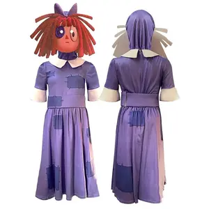 The Amazing Digital Circus Cosplay Costumes Clown Pomni Ragatha Jax Cosplay Jumpsuit Bodysuit Cartoon Clothes for Kids Adult