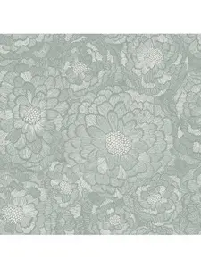 RoomMates Zen Dahlia Green Peel and Stick Wallpaper