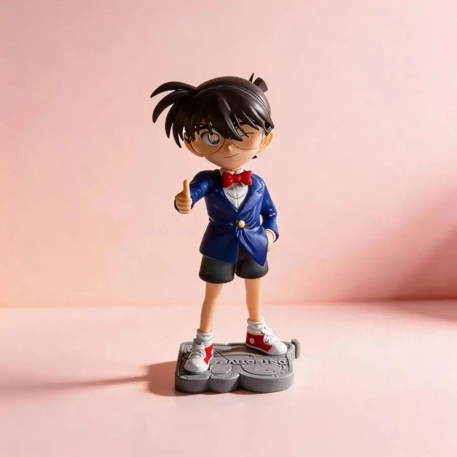 Anime Figure Conan & Haibara Ai & Kaito Kid (Detective Boys) from Detective Conan 14cm Collectible Model Toy f