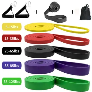 Tpe Resistance Band Set Includes Five Different Bands, Pull-Up Assist, Exercise Sport Bands, Leg Resistance Bands, Muscle Training Sculpture
