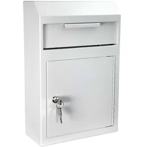 D02W - Wall Mounted Drop Box Depository Safe (Gray)