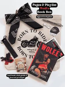 Wolf.e Book Box - Signed Bookplate, Curated Playlist, Bookish Merch, Stickers, Bookmark, Digital Backgrounds & More