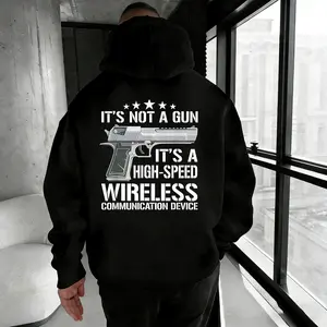 It's Not A Gun Hoodie, It's A High-Speed Wireless Communication Device Hoodie, Funny Tactical Humor Hoodie
