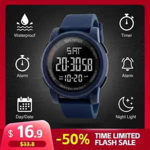 SKMEI Digital Watch for Men Women, Waterproof Sports Wristwatch with Alarm Timer Backlight, Shock Resistant Electronic Watch for Boys Girls Students