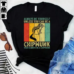 Cute Chipmunk Animal Lover Vintage Retro Chipmunk T-Shirt_1