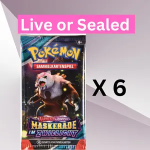 Pokemon TCG Six (6) Twilight Masquerade Booster Packs