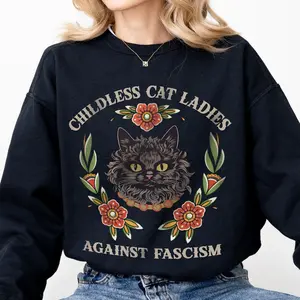 Childless Cat Lady, Childless Cat Ladies, Against Fascism, Feminist Shirt, Kamala For The People Shirt,Kamala Rally Shirt