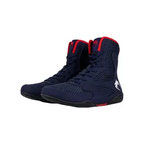 Venum Contender Boxing Shoes - Navy Blue/Red Venum Contender Boxing Shoes - Navy Blue/Red