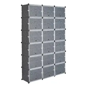 12-Tier Portable 72 Pair Shoe Rack Organizer 36 Grids Tower Shelf Storage Cabinet Stand Expandable for Heels, Boots, Slippers, Black ，white
