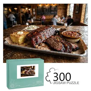 Smoked Southern BBQ Platter: Ribs, Brisket, Cornbread, Coleslaw & Baked Beans – Ideal for Family Dinners & Gatherings
