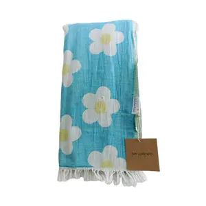 Daisy Blue Towel