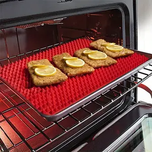 1pc Non-Stick Silicone Pyramid Cooking Mat for Baking, Microwave Oven, and Pastry - Easy Cleanup and Durable