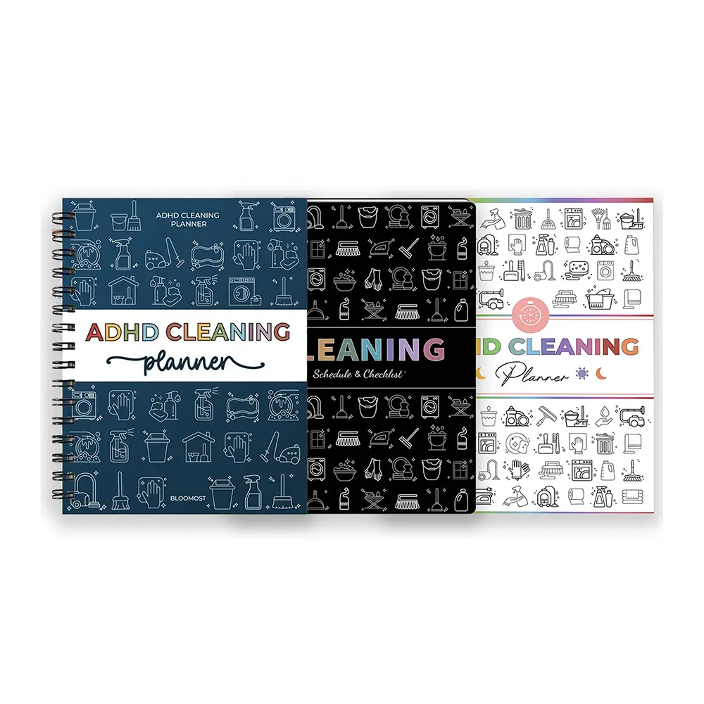 ADHD Planner 3-Pack – Black / White / Blue