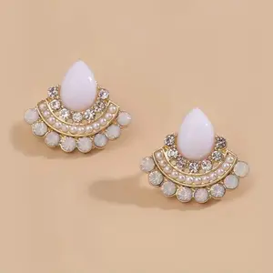 Delicate Embellished Stud Earrings