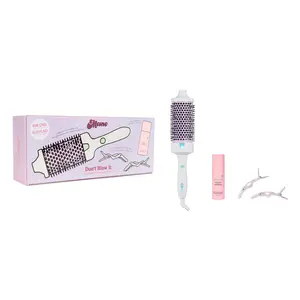 Don't Blow It Kit - Jumbo Hot Thermal Round Brush, Mini Temp Check Heat Protector, Holographic Sectioning Clips, Limited Edition Gift Set