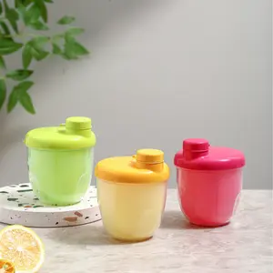 New 3 Compartment Multi-Functional Milk Powder Box, Rice Porridge Container, Cute Small Snack Storage Box, Compact Portable Lightweight