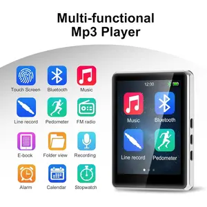 32GB MP3 Player with Bluetooth 5.3, 2.8" Full Touch Screen, Lossless Music HiFi Sound Quality, with FM Radio, Support Recording, Earphones IncludedChildren's Day gifts, gifts for couples