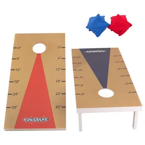 DRBIKE Cornhole Board Set - 4'x2' or 2'x1' Game Boards Corn Hole Toss Game, Includes Carrying Case and 8 Bean Bags Perfect for Outdoor and Indoor Play Holiday Party