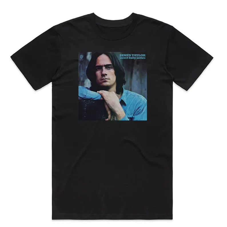 James Taylor Sweet Baby James Album Cover T-Shirt