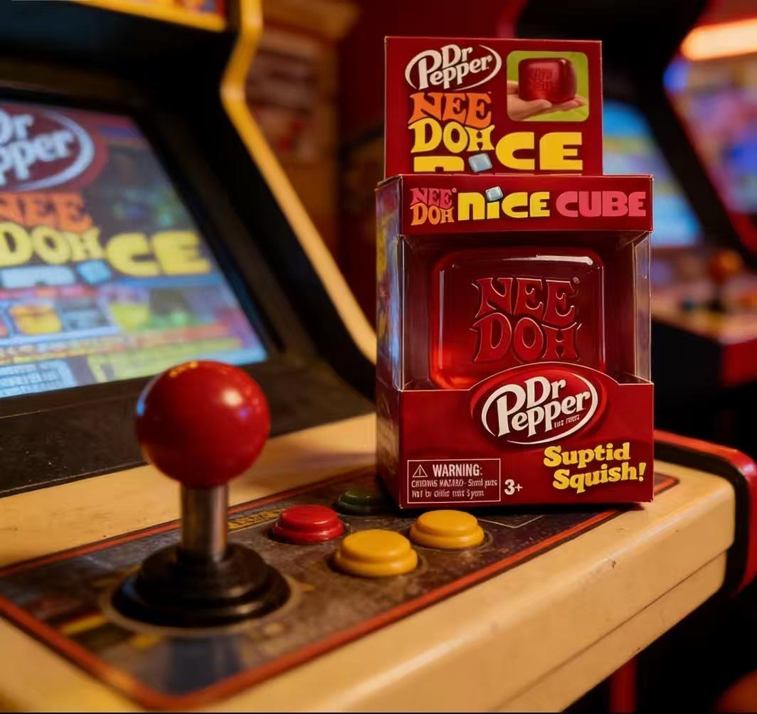 Needoh decompression and pinching music, cross-border new product Dr. Pepper limited edition Nice Squish Limited Edition Cube